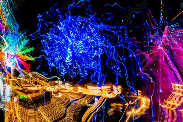 Fototapeta Light Show Fireworks