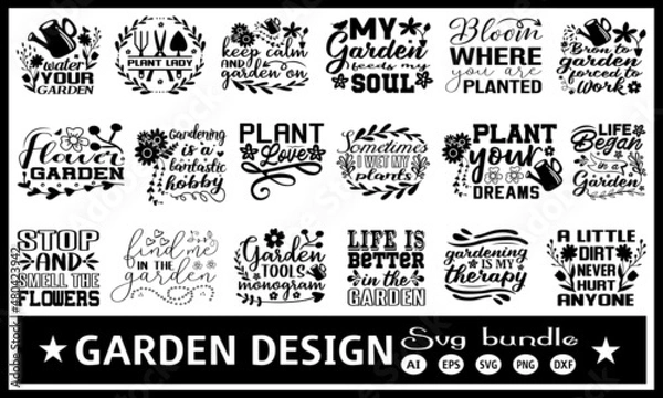 Obraz garden svg bundle