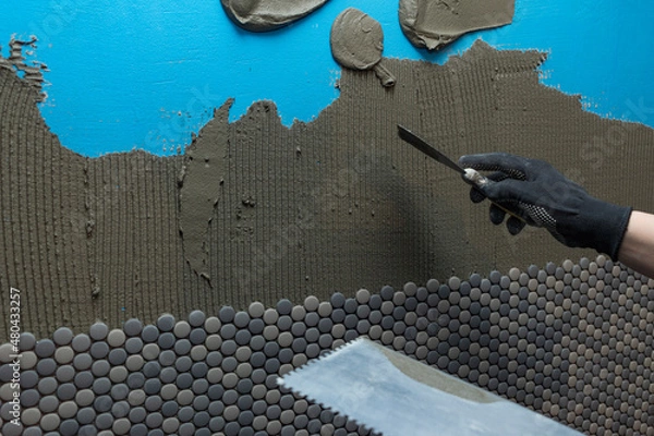 Fototapeta mosaic laying