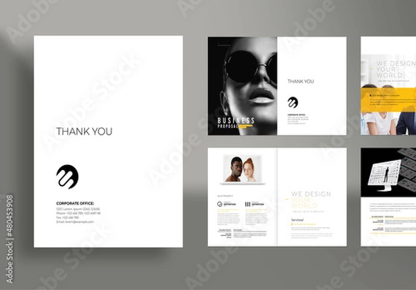 Obraz Minimal Creative Business Proposal Layout