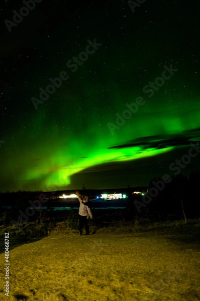 Obraz Aurora over iceland
