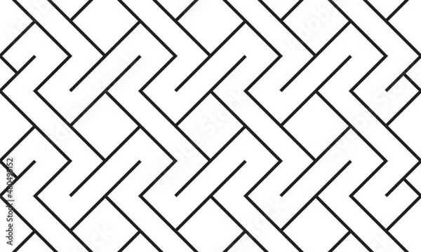 Fototapeta Seamless geometric line pattern design