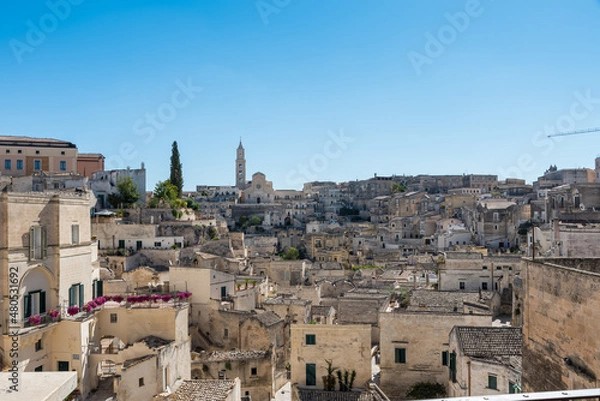 Obraz Matera Basilicata streets panorama