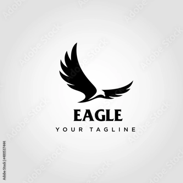 Fototapeta Eagle logo design vector. Suitable for your business logo