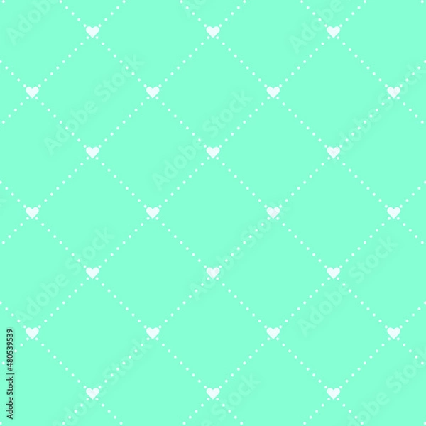 Obraz Valentine's day background, Abstract seamless pattern with hearts. Template greeting card, invitation and advertising banner, brochure. Cute Valentine cards. Wrapping paper for present.