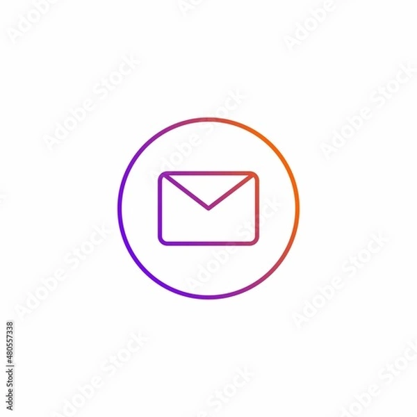 Obraz envelope icon. message. Vector illustration for graphic design, Web, UI, app