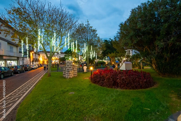 Fototapeta Ponta Delgada, Azores - December 8, 2021
Ponta Delgada Streets at Night
