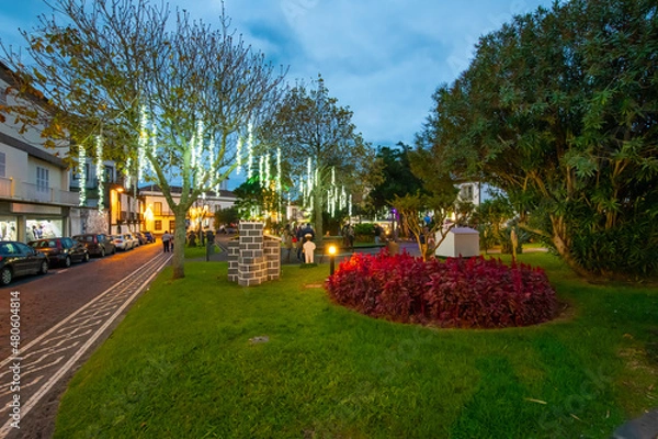 Fototapeta Ponta Delgada, Azores - December 8, 2021
Ponta Delgada Streets at Night