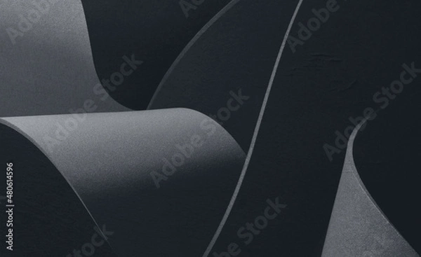 Obraz Abstract shapes detail, dark background