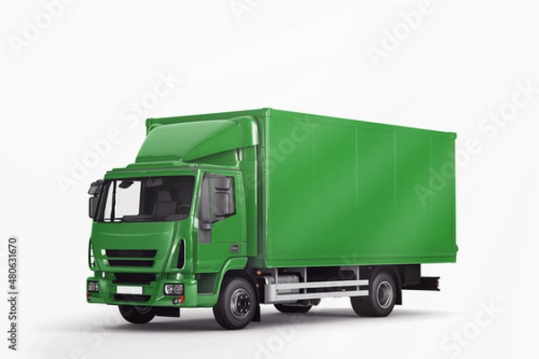 Fototapeta 3d rendering mock up truck
