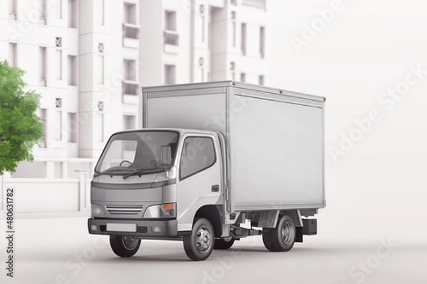 Obraz 3d rendering mock up truck