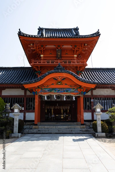 Obraz EOSR6.愛媛道後、伊佐爾波神社到着。