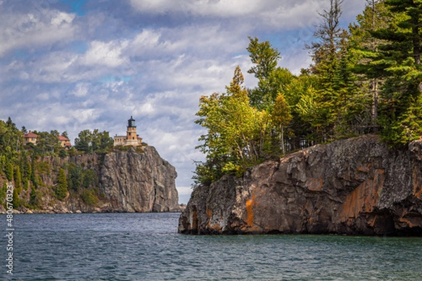Obraz Split Rock Lighthouse with Island