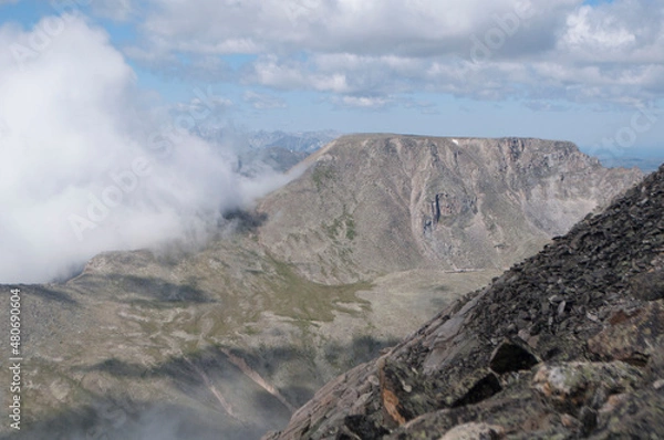 Fototapeta landscape with clouds 