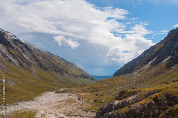 Fototapeta landscape with clouds