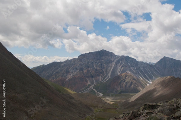 Fototapeta clouds over the mountains