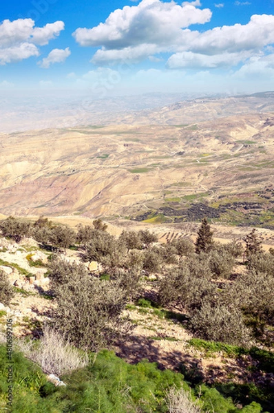 Fototapeta Mount Nebo in Jordan