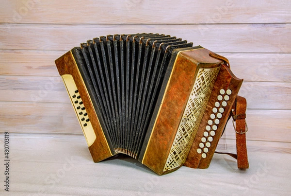 Obraz Old Russian accordion