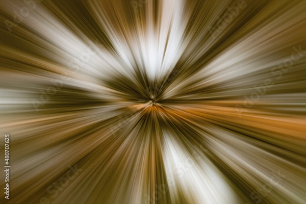Obraz Acceleration rays. Dark brown, orange and white tones