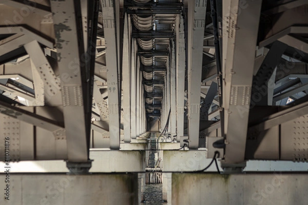 Fototapeta 手賀大橋の橋の下