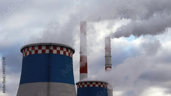 Obraz smoke from a chimney