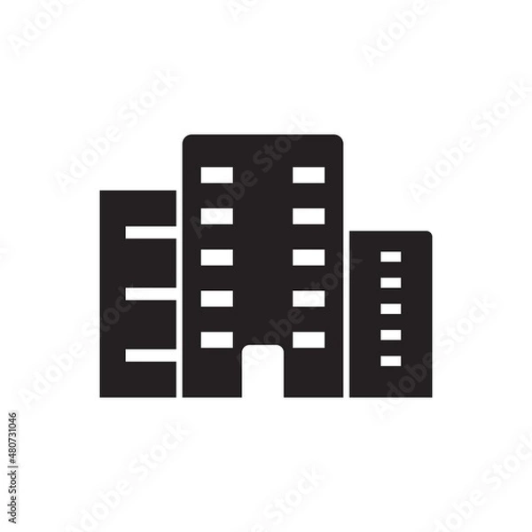 Obraz Office building icon ( vector illustration )