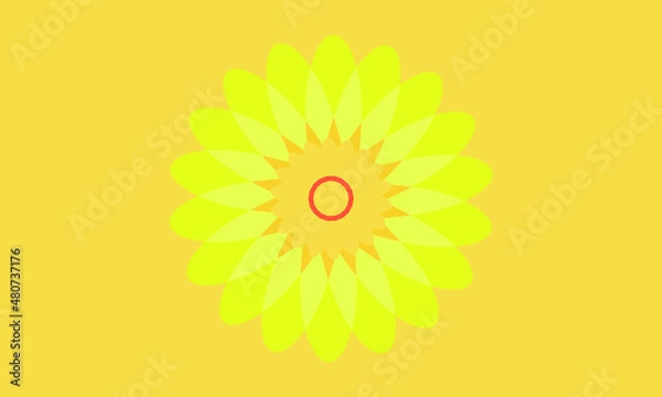 Obraz flower or geomatric logo abstract monogram vector logo template