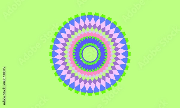 Obraz flower or geomatric logo abstract monogram vector logo template