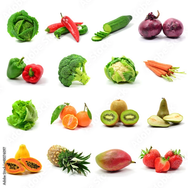 Obraz Mixed Fruit and Vegetables