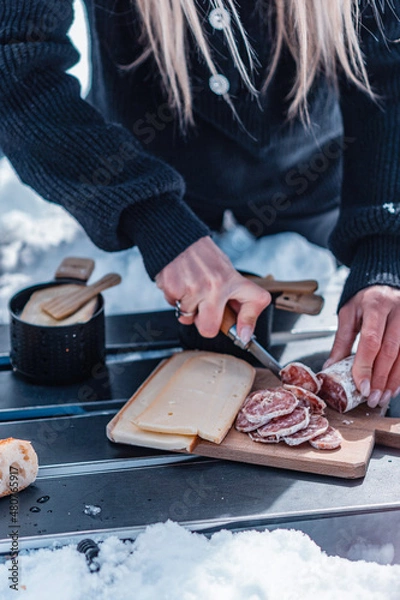 Obraz repas / raclette à fromage