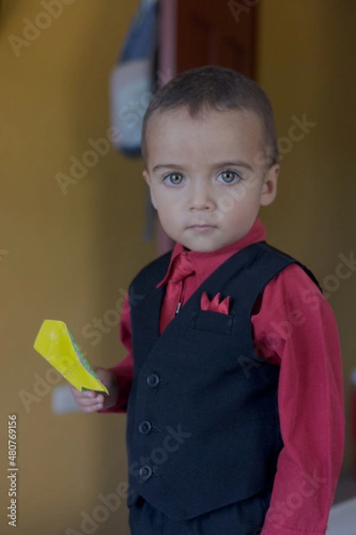 Fototapeta elegant diplomatic boy portrait