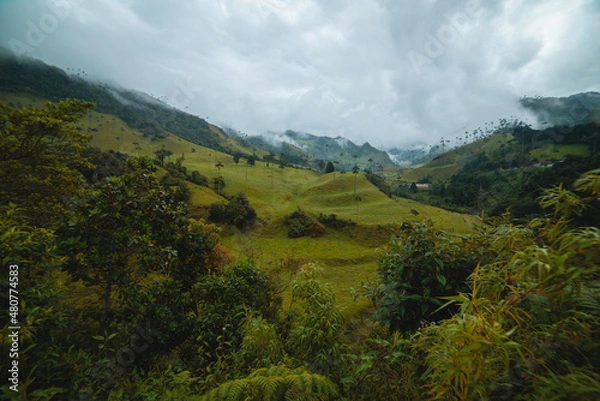 Fototapeta landscape with mountains