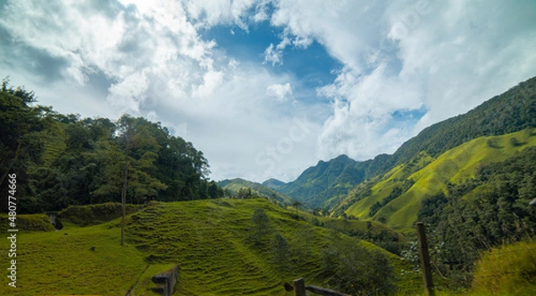 Fototapeta landscape with mountains