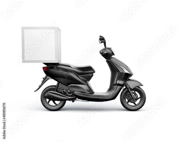 Fototapeta 3d rendering mock up  delivery scooter