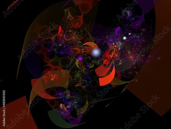 Obraz Imaginatory fractal abstract background Image