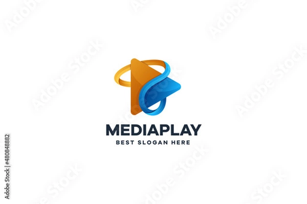 Obraz Abstract Video Play Logo Template