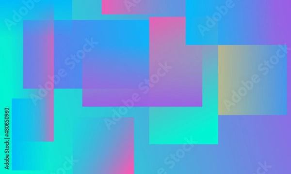 Fototapeta abstract squares colorful background with futuristic colors and very suitable for wallpapper
