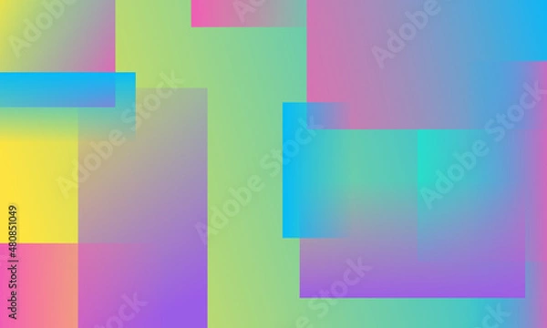 Fototapeta abstract squares colorful background with futuristic colors and very suitable for wallpapper