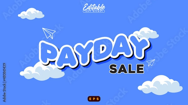 Obraz Payday Sale Editable Text Effect