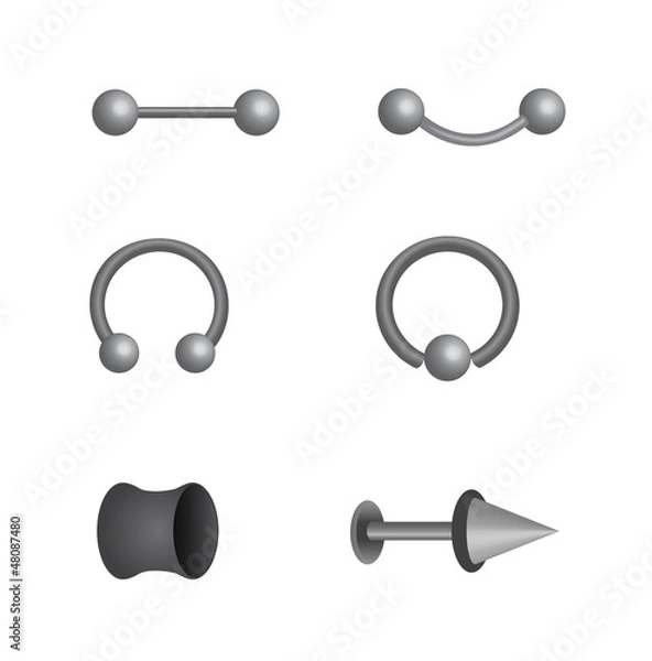 Obraz Piercing set