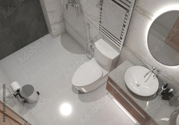 Obraz 3D Bathroom Design