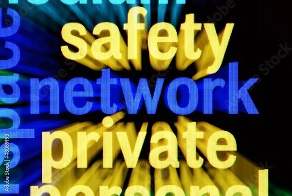 Fototapeta Network word cloud