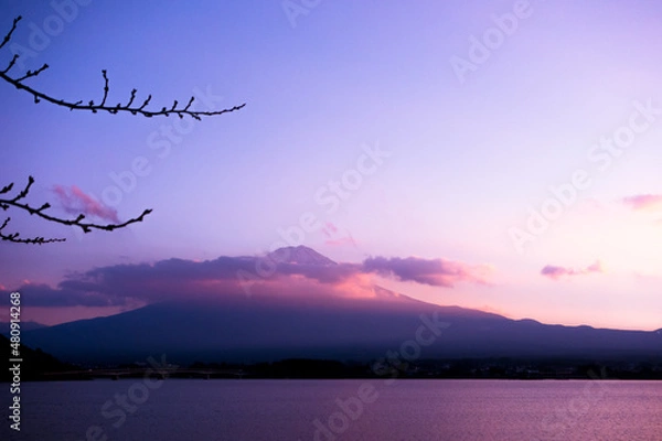Fototapeta 夕焼けの富士 Mt.FUJI