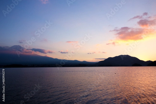 Fototapeta 夕焼けの富士 Mt.FUJI
