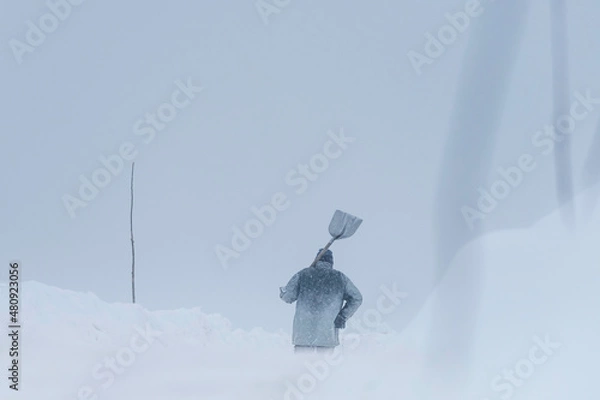 Fototapeta snow remover