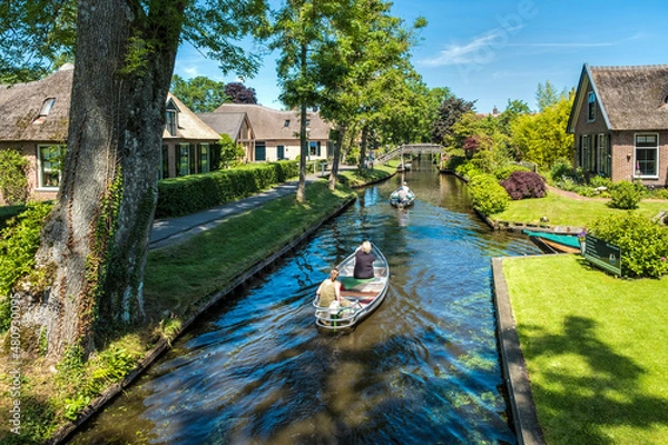 Obraz Giethoorn, Overijssel province, The Netherlands