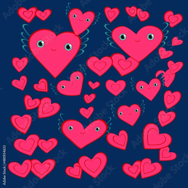 Obraz pattern with hearts