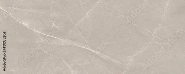 Fototapeta Powdery marble texture background banner top view. Beige natural stone floor with high resolution. Luxury abstract patterns. Marbling design for banner, wallpaper, packaging design template