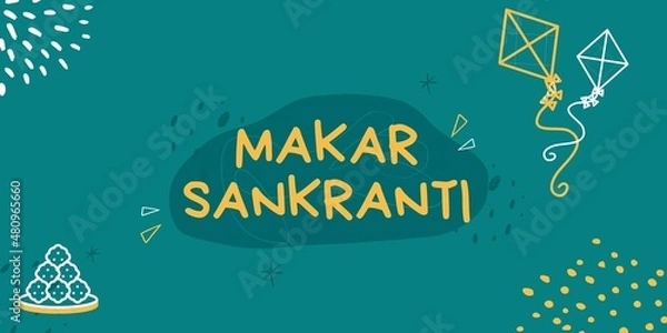 Obraz Makar Sankranti Banner