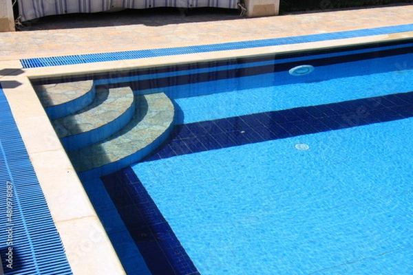 Obraz swimming pool stone stair 